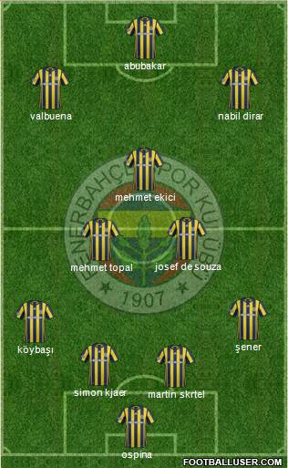 Fenerbahçe SK Formation 2017