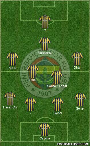 Fenerbahçe SK Formation 2017