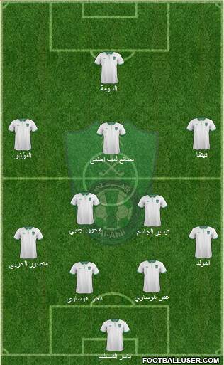 Al-Ahli (KSA) 4-2-3-1 football formation