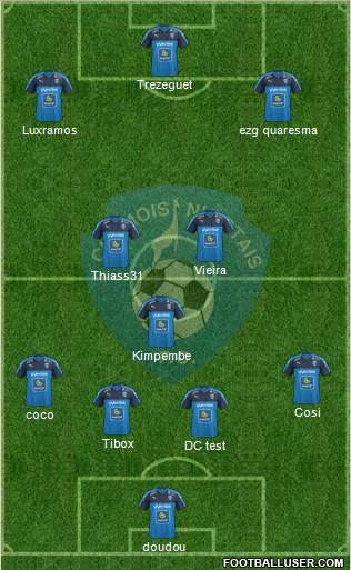 Chamois Niortais Football Club Formation 2017
