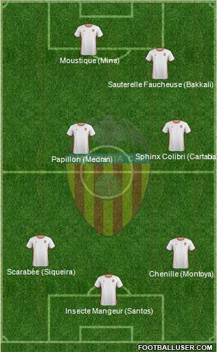 Valencia C.F., S.A.D. Formation 2017