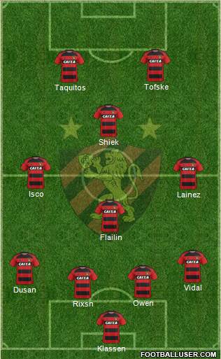 Sport C Recife football formation