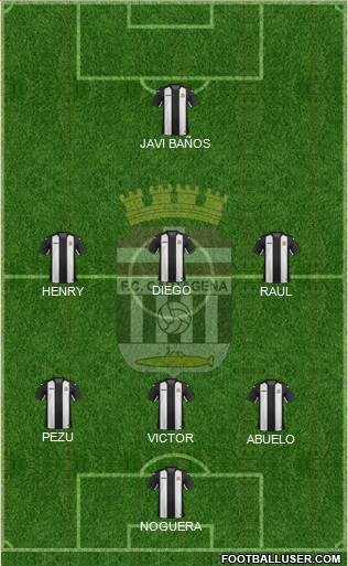 F.C. Cartagena 4-4-2 football formation