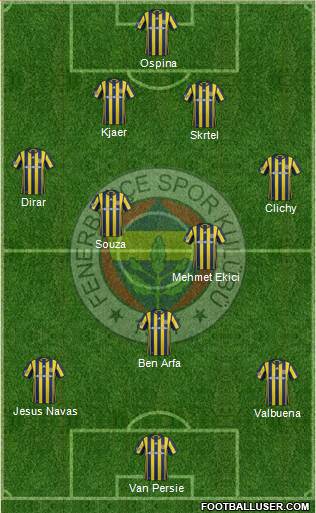 Fenerbahçe SK Formation 2017