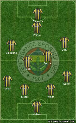 Fenerbahçe SK Formation 2017