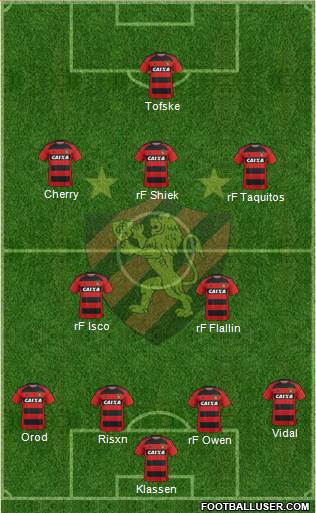 Sport C Recife football formation