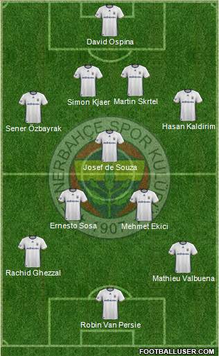 Fenerbahçe SK Formation 2017