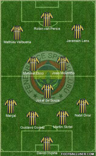 Fenerbahçe SK Formation 2017