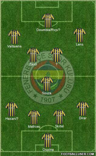 Fenerbahçe SK Formation 2017