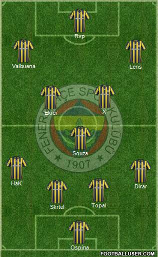 Fenerbahçe SK Formation 2017