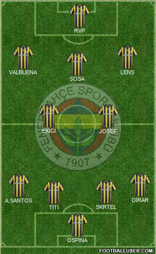 Fenerbahçe SK Formation 2017