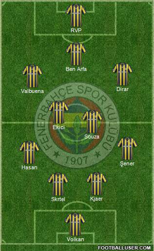 Fenerbahçe SK Formation 2017