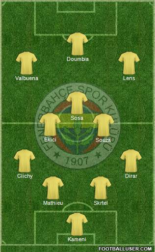 Fenerbahçe SK Formation 2017