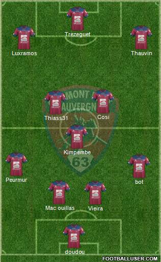 Clermont Foot Auvergne 63 Formation 2017
