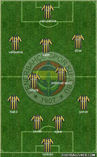 Fenerbahçe SK Formation 2017
