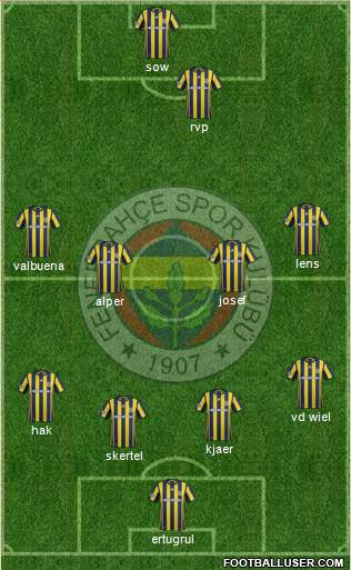 Fenerbahçe SK Formation 2017