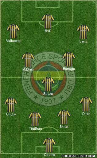 Fenerbahçe SK Formation 2017
