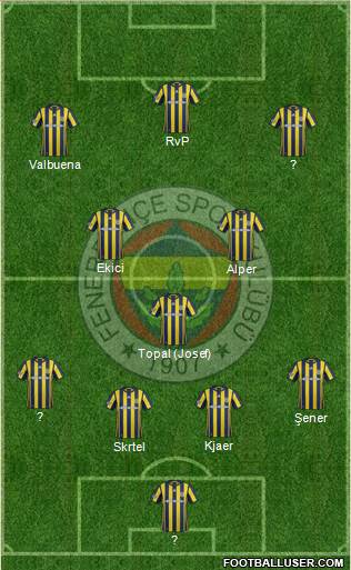 Fenerbahçe SK Formation 2017