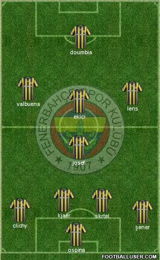 Fenerbahçe SK Formation 2017
