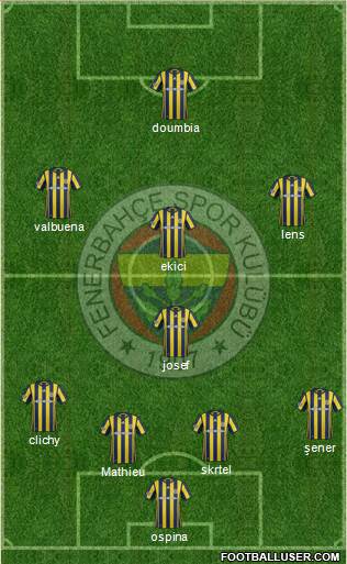 Fenerbahçe SK Formation 2017