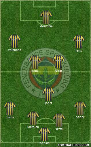 Fenerbahçe SK Formation 2017
