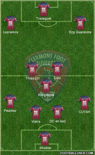 Clermont Foot Auvergne 63 Formation 2017