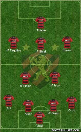 Sport C Recife football formation