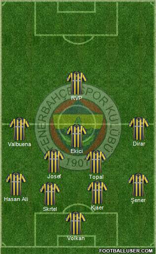 Fenerbahçe SK Formation 2017