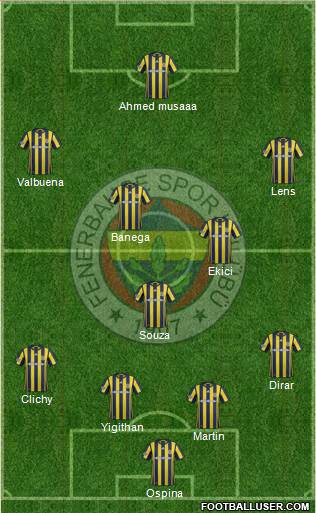 Fenerbahçe SK Formation 2017