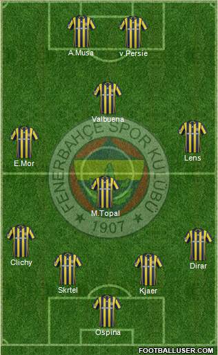 Fenerbahçe SK Formation 2017