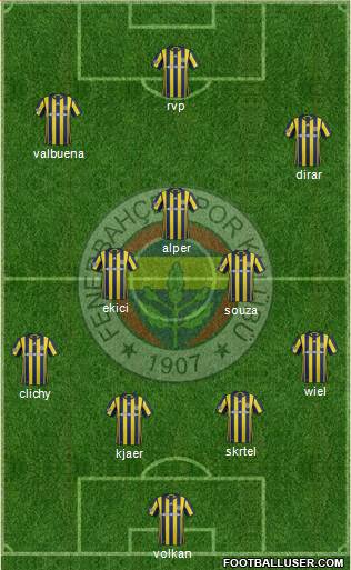 Fenerbahçe SK Formation 2017