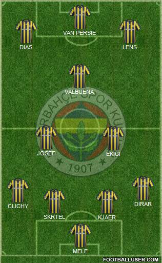 Fenerbahçe SK Formation 2017