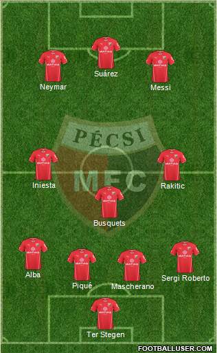 Pécsi Mecsek FC Formation 2017