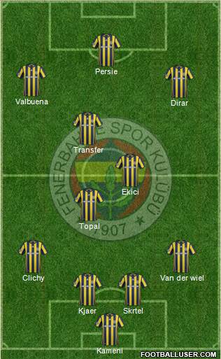 Fenerbahçe SK Formation 2017
