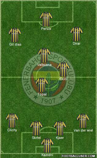 Fenerbahçe SK Formation 2017