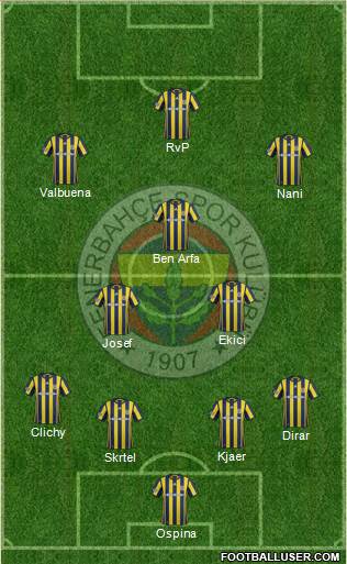 Fenerbahçe SK Formation 2017