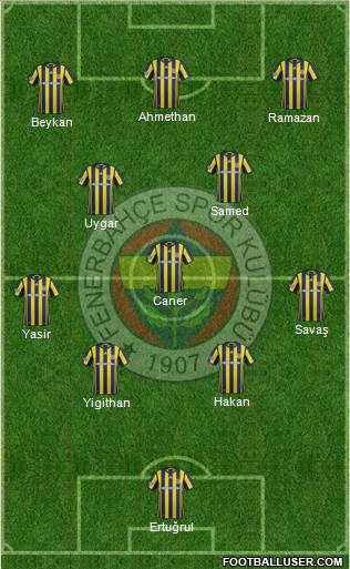 Fenerbahçe SK Formation 2017