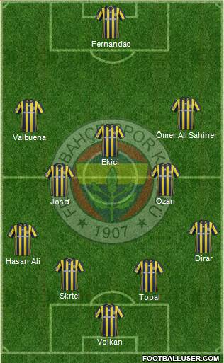Fenerbahçe SK Formation 2017