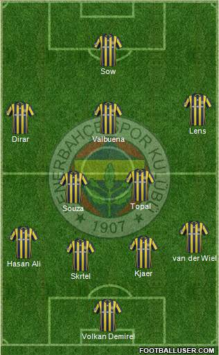 Fenerbahçe SK Formation 2017