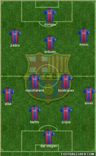 F.C. Barcelona Formation 2017