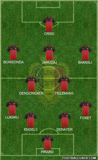 Belgium Formation 2017