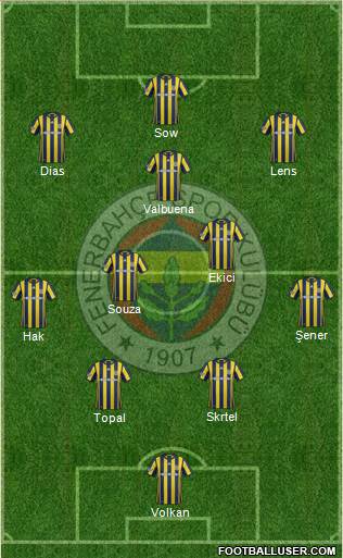 Fenerbahçe SK Formation 2017