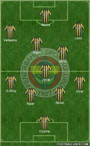 Fenerbahçe SK Formation 2017