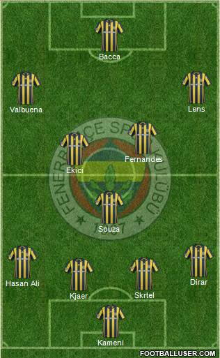 Fenerbahçe SK Formation 2017