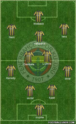 Fenerbahçe SK Formation 2017