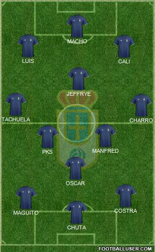 Real Oviedo S.A.D. Formation 2017
