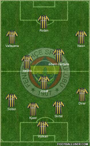 Fenerbahçe SK Formation 2017