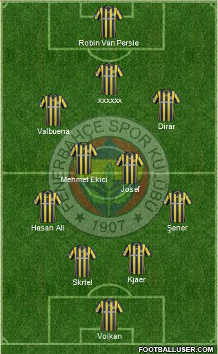 Fenerbahçe SK Formation 2017