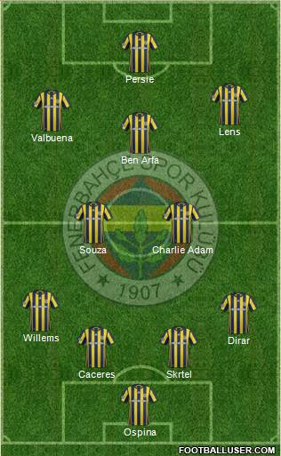 Fenerbahçe SK Formation 2017