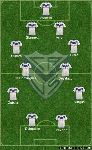 Vélez Sarsfield Formation 2017